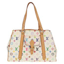 LOUIS VUITTON Monogram Multicolor Aurelia MM Tote Bag White M40094 Auth ka465V-13