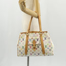 LOUIS VUITTON Monogram Multicolor Aurelia MM Tote Bag White M40094 Auth ka465V-27