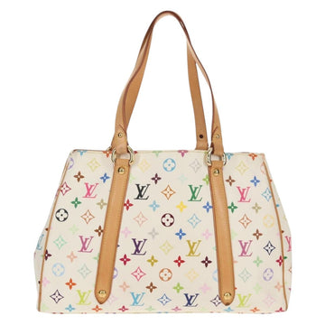 LOUIS VUITTON Monogram Multicolor Aurelia MM Tote Bag White M40094 Auth ka465V - 0