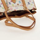 LOUIS VUITTON Monogram Multicolor Aurelia MM Tote Bag White M40094 Auth ka465V-7