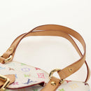 LOUIS VUITTON Monogram Multicolor Aurelia MM Tote Bag White M40094 Auth ka465V-8