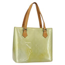 LOUIS VUITTON Monogram Vernis Houston Hand Bag Gris M91053 LV Auth ka466-1