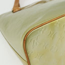 LOUIS VUITTON Monogram Vernis Houston Hand Bag Gris M91053 LV Auth ka466-9