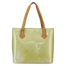 LOUIS VUITTON Monogram Vernis Houston Hand Bag Gris M91053 LV Auth ka466-13