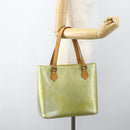 LOUIS VUITTON Monogram Vernis Houston Hand Bag Gris M91053 LV Auth ka466-23