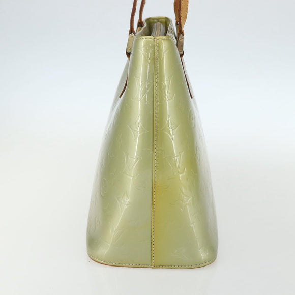 LOUIS VUITTON Monogram Vernis Houston Hand Bag Gris M91053 LV Auth ka466