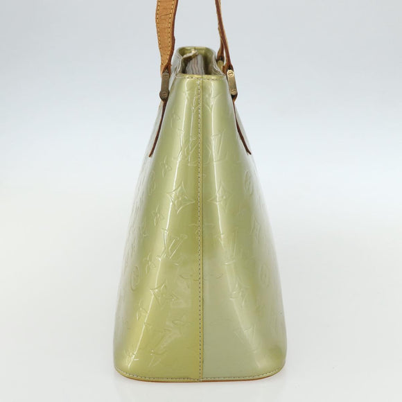 LOUIS VUITTON Monogram Vernis Houston Hand Bag Gris M91053 LV Auth ka466