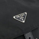 PRADA Shoulder Bag Nylon Black Silver Auth ka4660A-20