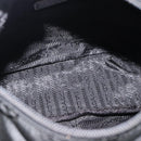 PRADA Shoulder Bag Nylon Black Silver Auth ka4660A-10