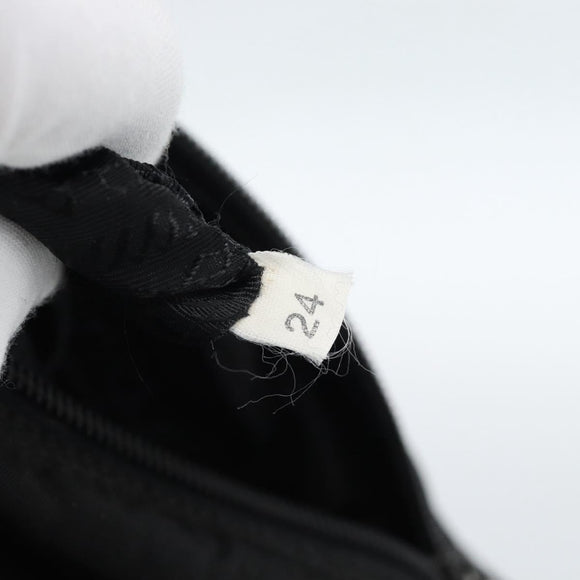 PRADA Shoulder Bag Nylon Black Silver Auth ka4660A
