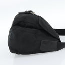PRADA Shoulder Bag Nylon Black Silver Auth ka4660A-4