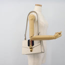 GUCCI Silvi Sherry Line Bag Leather 2way Red Gold Navy 421882 Auth ka4661M-24
