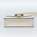 GUCCI Silvi Sherry Line Bag Leather 2way Red Gold Navy 421882 Auth ka4661M-9