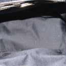 FENDI Pecan Canvas Backpack PVC Black Brown gold Auth ka4662-11