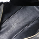 CELINE Macadam Canvas Hand Bag PVC Leather Black Gold Auth ka4663A-16