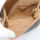 CELINE Macadam Canvas Shoulder Bag PVC Leather Brown Gold Auth ka4664-16