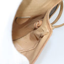 CELINE Macadam Canvas Shoulder Bag PVC Leather Brown Gold Auth ka4664-17
