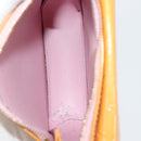 LOUIS VUITTON Monogram Vernis Motto Pouch Marshmallow Pink M91312 Auth ka4665-11