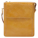 LOUIS VUITTON Monogram Vernis Motto Pouch Marshmallow Pink M91312 Auth ka4665-13