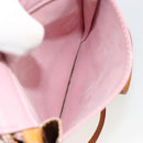 LOUIS VUITTON Monogram Vernis Motto Pouch Marshmallow Pink M91312 Auth ka4665-22