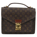 LOUIS VUITTON Monogram Monceau 28 Hand Bag M51185 LV Auth ka4666-13