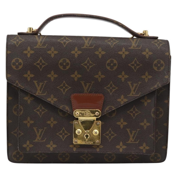 LOUIS VUITTON Monogram Monceau 28 Hand Bag M51185 LV Auth ka4666