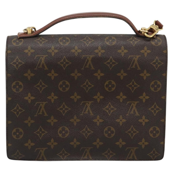 LOUIS VUITTON Monogram Monceau 28 Hand Bag M51185 LV Auth ka4666