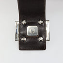 FENDI Zucca Canvas Hand Bag Brown Black Silver Auth ka4667A-10