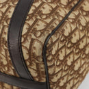 Christian Dior Trotter Canvas Hand Bag Brown Gold Auth ka4670-10