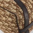 Christian Dior Trotter Canvas Hand Bag Brown Gold Auth ka4670-11