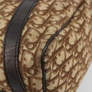 Christian Dior Trotter Canvas Hand Bag Brown Gold Auth ka4670-12