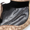 Christian Dior Trotter Canvas Hand Bag Brown Gold Auth ka4670-15