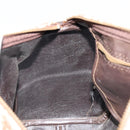 Christian Dior Trotter Canvas Hand Bag Brown Gold Auth ka4670-17