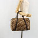 Christian Dior Trotter Canvas Hand Bag Brown Gold Auth ka4670-19
