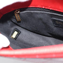 CHANEL Chain Shoulder Bag Calf Skin Red CC Auth ka4671M-21