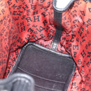 HERMES Garden Twily TPM Hand Bag Leather Black Silver Auth ka4672-17