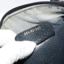 GUCCI GG Supreme Sherry Line Bag PVC Navy Gold Red 904 02 047 Auth ka4673-21