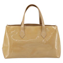 LOUIS VUITTON Vernis Wilshire PM Hand Bag Rose Flow Lantern M91642 Auth ka4676A-2