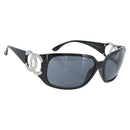 CHANEL Sunglasses plastic Black CC Auth ka4678-1