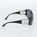CHANEL Sunglasses plastic Black CC Auth ka4678-4