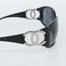 CHANEL Sunglasses plastic Black CC Auth ka4678-5