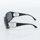 CHANEL Sunglasses plastic Black CC Auth ka4678-6