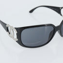 CHANEL Sunglasses plastic Black CC Auth ka4678-8