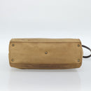 FENDI Peek A Boo Grote Handtas Leer 2-weg Beige Auth ka4679-5