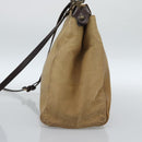 FENDI Peek A Boo Grote Handtas Leer 2-weg Beige Auth ka4679-4