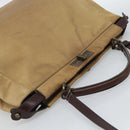 FENDI Peek A Boo Grote Handtas Leer 2-weg Beige Auth ka4679-6
