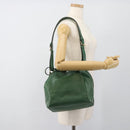LOUIS VUITTON Epi Petit Noe Schultertasche Grün M44104 LV Auth ka4681-19