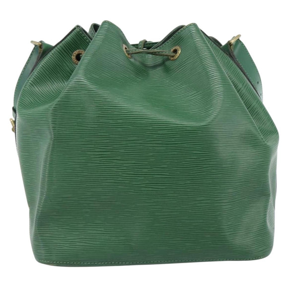 LOUIS VUITTON Epi Petit Noe Schultertasche Grün M44104 LV Auth ka4681