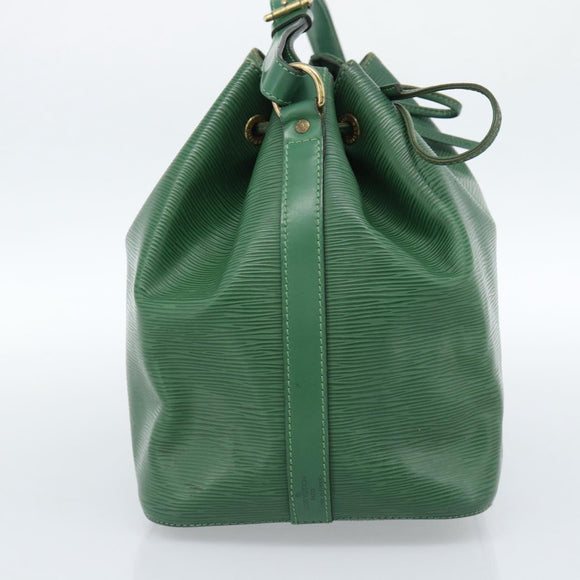 LOUIS VUITTON Epi Petit Noe Schultertasche Grün M44104 LV Auth ka4681