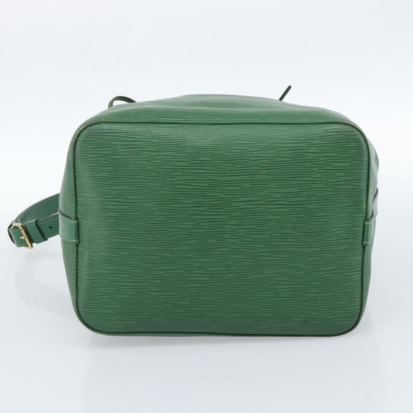 LOUIS VUITTON Epi Petit Noe Schultertasche Grün M44104 LV Auth ka4681